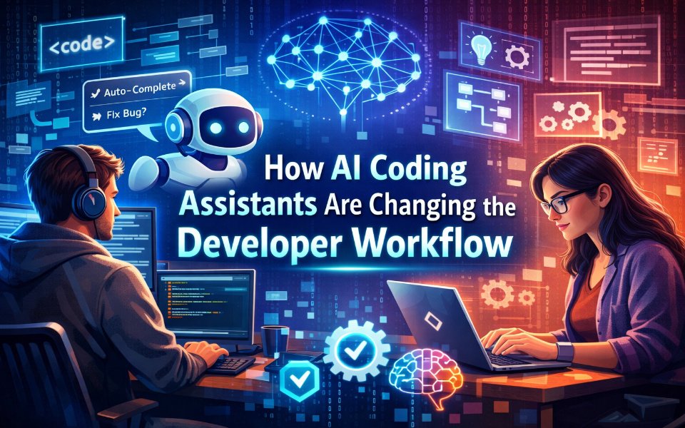 AI tools assisting in web development with code suggestions